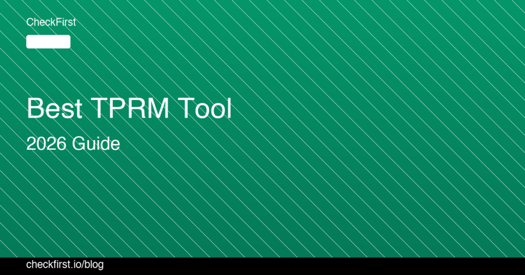 CheckFirst TPRM Blog Post