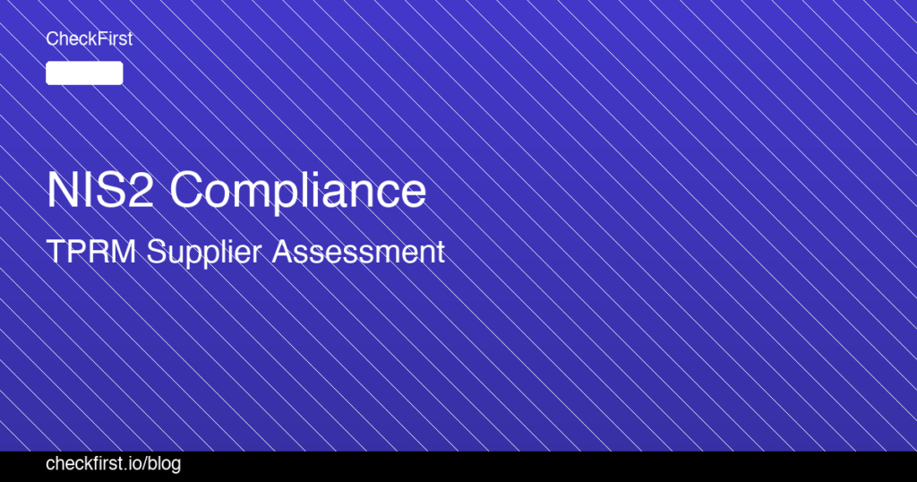 CheckFirst TPRM Blog Post