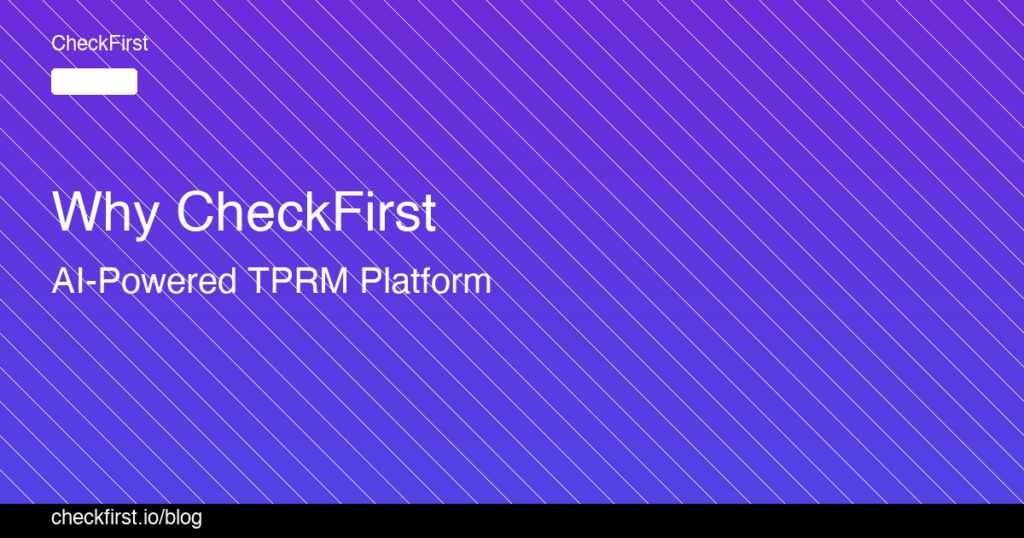 CheckFirst TPRM Blog Post